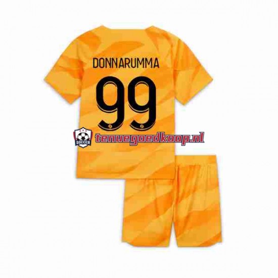 Uit Tenue van Paris Saint-Germain Keepersshirt DONNARUMMA 99 Kind 2-13 jaar 2023-24 Korte Mouw