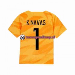 Uit Tenue van Paris Saint-Germain Keepersshirt K.NAVAS 1 Heren 2023-24 Korte Mouw