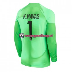 Thuis Tenue van Paris Saint-Germain Keepersshirt K.Navas 1 Heren 2022-23 Lange Mouw