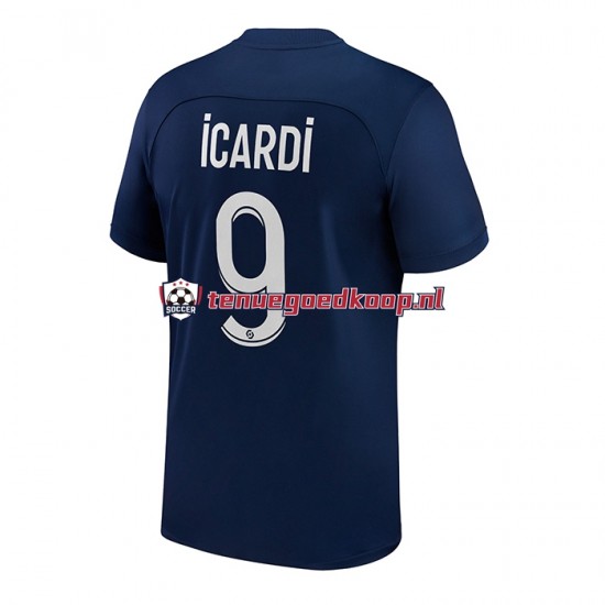 Thuis Tenue van Paris Saint-Germain Icardi 9 Heren 2022-23 Korte Mouw