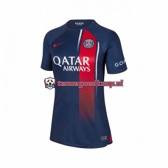 Thuis Tenue van Paris Saint-Germain Dames 2023-24 Korte Mouw