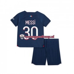 Thuis Tenue van Paris Saint-Germain Lionel Messi 30 Kind 2-13 jaar 2023-24 Korte Mouw