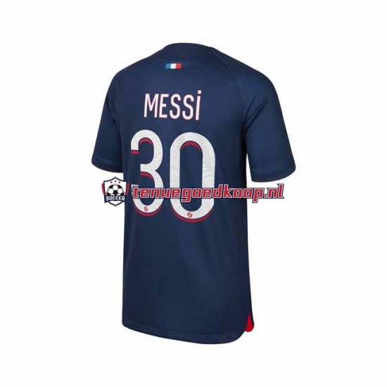 Thuis Tenue van Paris Saint-Germain Lionel Messi 30 Heren 2023-24 Korte Mouw