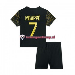 4de Tenue van Paris Saint-Germain Mbappe 7 Kind 2-13 jaar 2022-23 Korte Mouw