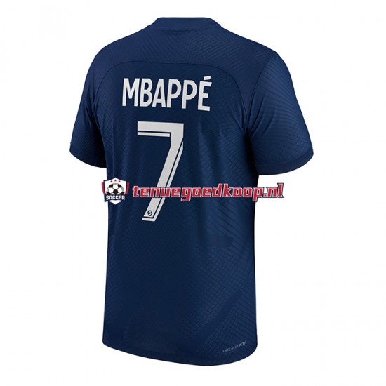 Thuis Tenue van Paris Saint-Germain Mbappe 7 Heren 2022-23 Korte Mouw