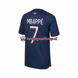 Thuis Tenue van Paris Saint-Germain Mbappe 7 Heren 2023-24 Korte Mouw