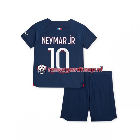 Thuis Tenue van Paris Saint-Germain Neymar Jr 10 Kind 2-13 jaar 2023-24 Korte Mouw