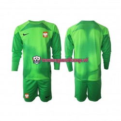 Thuis Tenue van Polen Keepersshirt Kind 2-13 jaar WK 2022 Lange Mouw