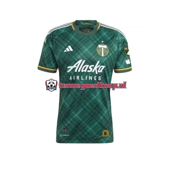 Thuis Tenue van Portland Timbers Heren 2023-24 Korte Mouw