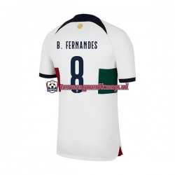 Uit Tenue van Portugal B.Fernandes 8 Heren WK 2022 Korte Mouw