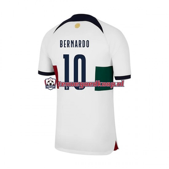 Uit Tenue van Portugal Bernardo 10 Heren WK 2022 Korte Mouw