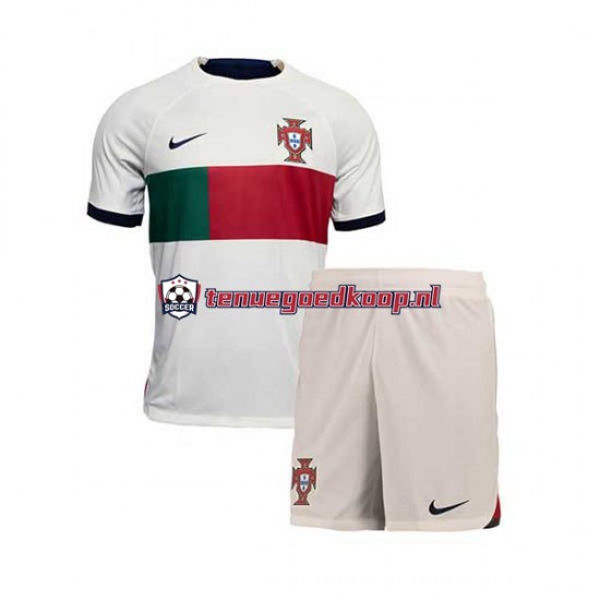 Uit Tenue van Portugal Kind 2-13 jaar WK 2022 Korte Mouw