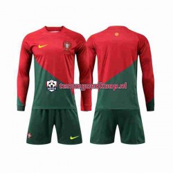 Thuis Tenue van Portugal Kind 2-13 jaar WK 2022 Lange Mouw