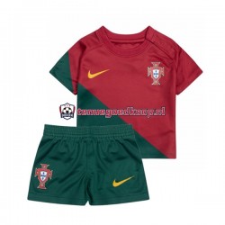 Thuis Tenue van Portugal Kind 2-13 jaar WK 2022 Korte Mouw