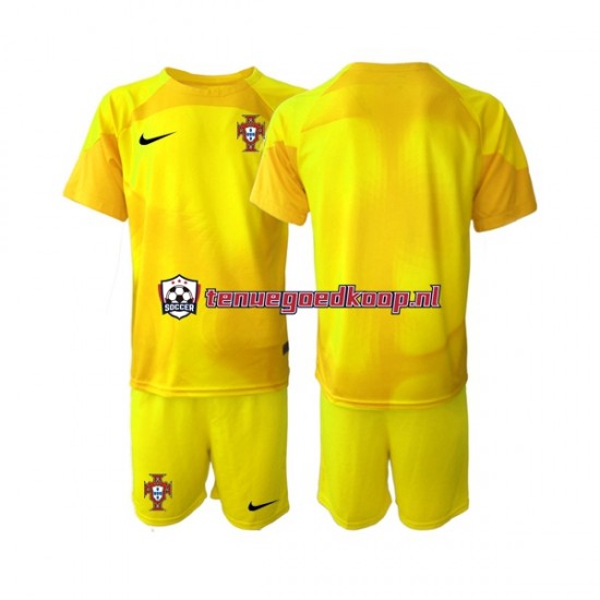 Thuis Tenue van Portugal Keepersshirt Kind 2-13 jaar WK 2022 Korte Mouw