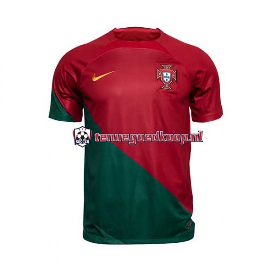 Thuis Tenue van Portugal Heren WK 2022 Korte Mouw