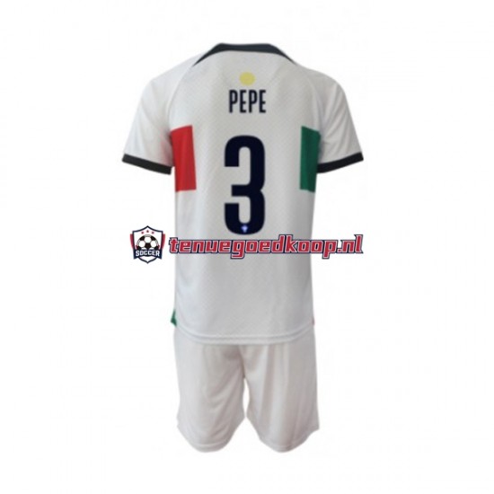 Uit Tenue van Portugal PEPE 3 Kind 2-13 jaar WK 2022 Korte Mouw