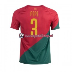 Thuis Tenue van Portugal PEPE 3 Heren WK 2022 Korte Mouw