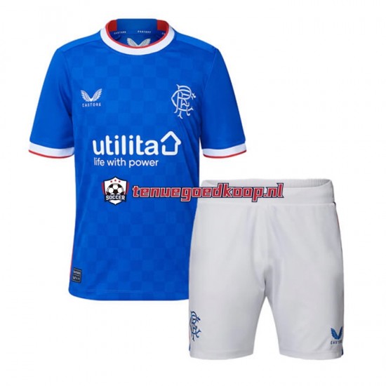 Thuis Tenue van Rangers Kind 2-13 jaar 2022-23 Korte Mouw