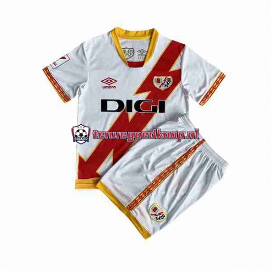 Thuis Tenue van Rayo Vallecano Kind 2-13 jaar 2023-24 Korte Mouw