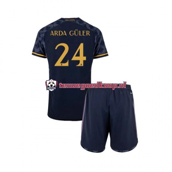 Uit Tenue van Real Madrid Arda Guler 24 Kind 2-13 jaar 2023-24 Korte Mouw