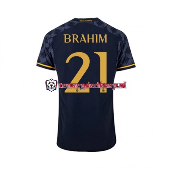 Uit Tenue van Real Madrid Brahim Diaz 21 Heren 2023-24 Korte Mouw