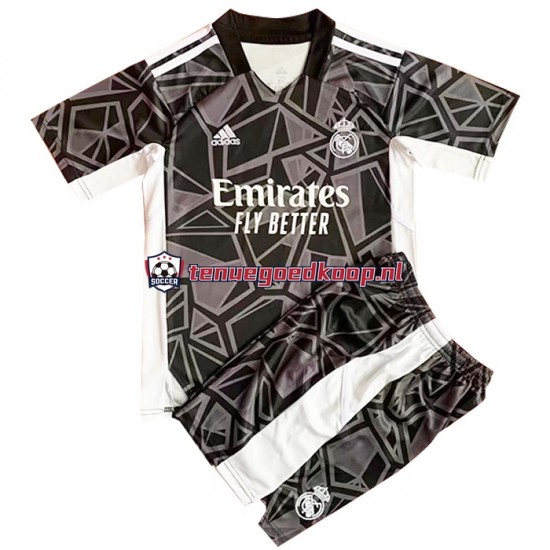 Uit Tenue van Real Madrid Keepersshirt Kind 2-13 jaar 2022-23 Korte Mouw