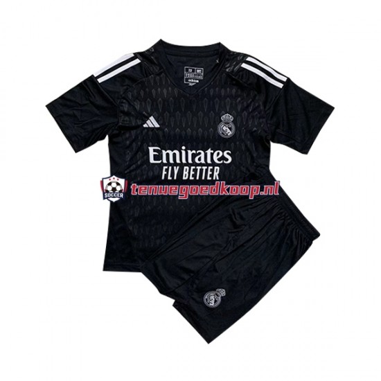 Uit Tenue van Real Madrid Keepersshirt Kind 2-13 jaar 2023-24 Korte Mouw