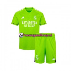 Thuis Tenue van Real Madrid Keepersshirt Kind 2-13 jaar 2023-24 Korte Mouw