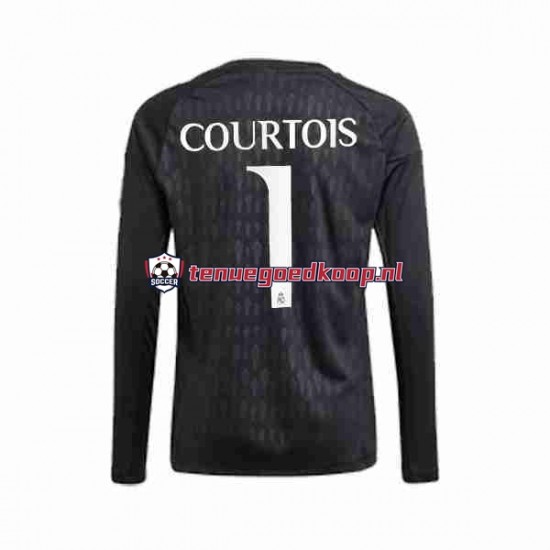 Uit Tenue van Real Madrid Keepersshirt Thibaut Courtois 1 Heren 2023-24 Lange Mouw