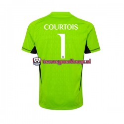 Thuis Tenue van Real Madrid Keepersshirt Thibaut Courtois 1 Heren 2023-24 Korte Mouw