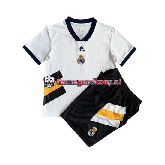 Thuis Retro Tenue van Real Madrid Icon Kind 2-13 jaar 2022-23 Korte Mouw