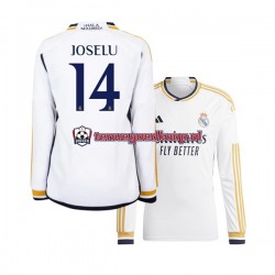 Thuis Tenue van Real Madrid JOSELU 14 Heren 2023-24 Lange Mouw