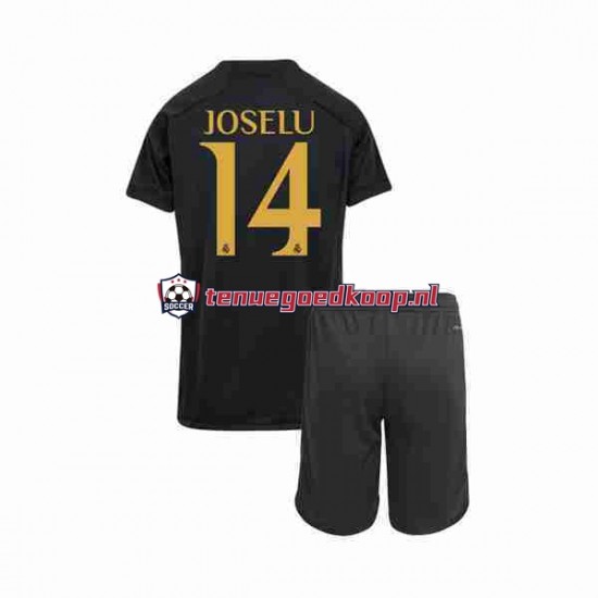 3de Tenue van Real Madrid Joselu 14 Kind 2-13 jaar 2023-24 Korte Mouw