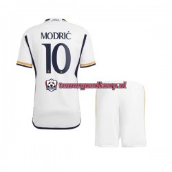 Thuis Tenue van Real Madrid Modric 10 Kind 2-13 jaar 2023-24 Korte Mouw