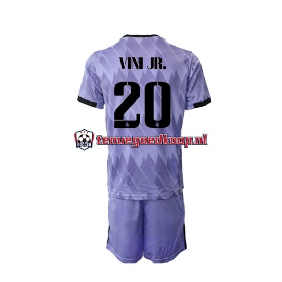 Uit Tenue van Real Madrid Vinicius Junior 20 Kind 2-13 jaar 2022-23 Korte Mouw