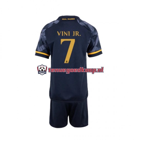 Uit Tenue van Real Madrid Vinicius Junior 7 Kind 2-13 jaar 2023-24 Korte Mouw