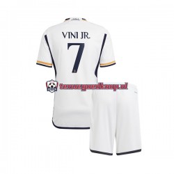 Thuis Tenue van Real Madrid Vinicius Junior 7 Kind 2-13 jaar 2023-24 Korte Mouw