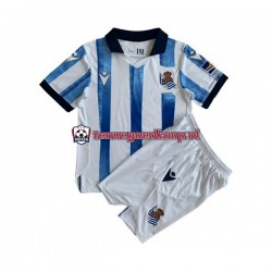 Thuis Tenue van Real Sociedad Kind 2-13 jaar 2023-24 Korte Mouw