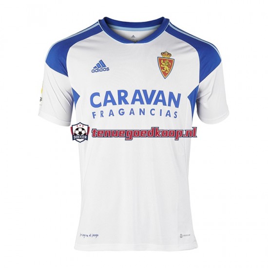 Thuis Tenue van Real Zaragoza Heren 2022-23 Korte Mouw