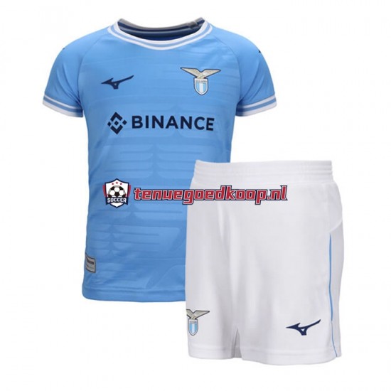 Thuis Tenue van SS Lazio Kind 2-13 jaar 2022-23 Korte Mouw