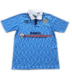 Thuis Retro Tenue van SS Lazio 1991 Heren Korte Mouw