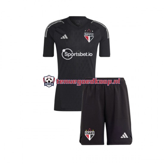 Thuis Tenue van Sao Paulo Keepersshirt Kind 2-13 jaar 2023-24 Korte Mouw