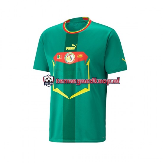 Uit Tenue van Senegal Heren WK 2022 Korte Mouw