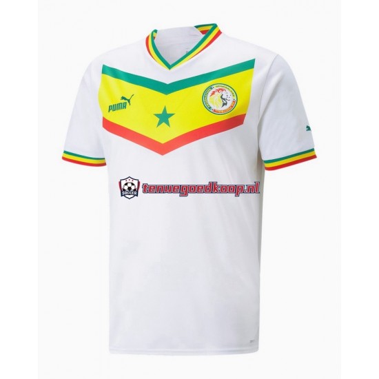 Thuis Tenue van Senegal Heren WK 2022 Korte Mouw