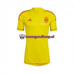 Uit Tenue van Spanje Keepersshirt Heren 2022-23 Korte Mouw