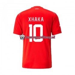 Thuis Tenue van Zwitserland Xhaka 10 Heren WK 2022 Korte Mouw