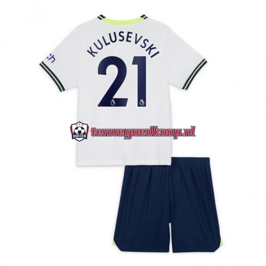 Thuis Tenue van Tottenham Hotspur Dejan Kulusevski 21 Kind 2-13 jaar 2022-23 Korte Mouw