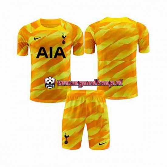 Uit Tenue van Tottenham Hotspur Keepersshirt Kind 2-13 jaar 2023-24 Korte Mouw Oranje