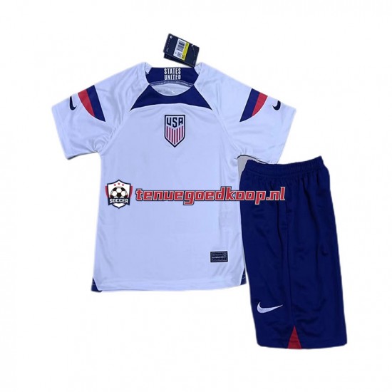 Thuis Tenue van USA Kind 2-13 jaar WK 2022 Korte Mouw